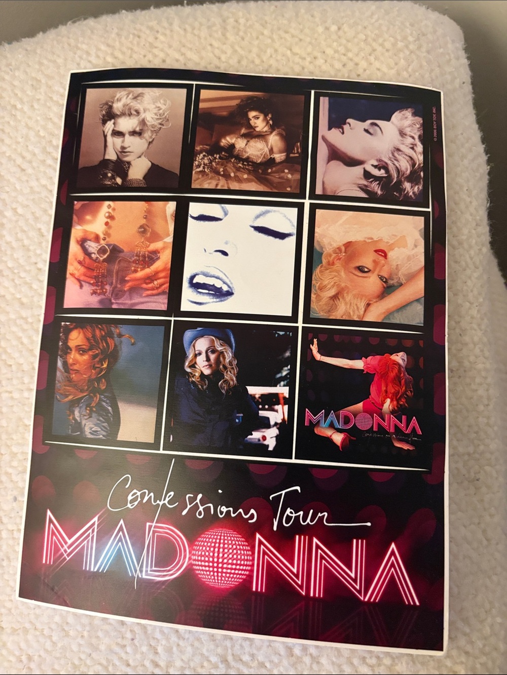 Madonna’s 2006 ‘Confessions Tour’ Stickers - One set: 9 stickers. BRAND NEW.